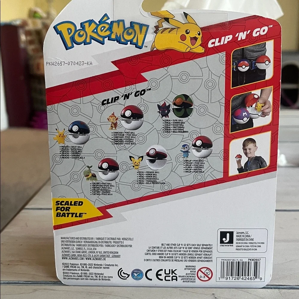Pokémon Chimchar Clip 'N' Go Poké Ball